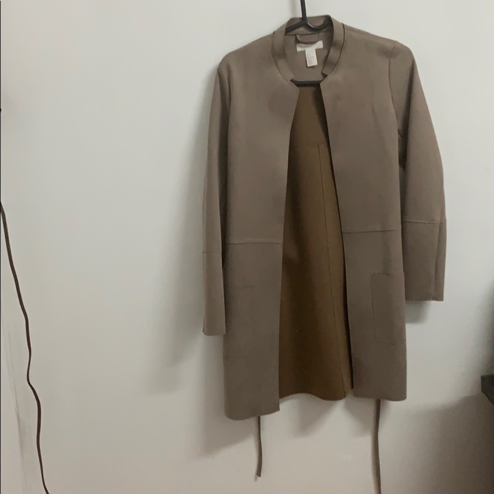 Taupe suede light jacket
